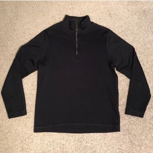 Men’s banana republic black half zip sweater small